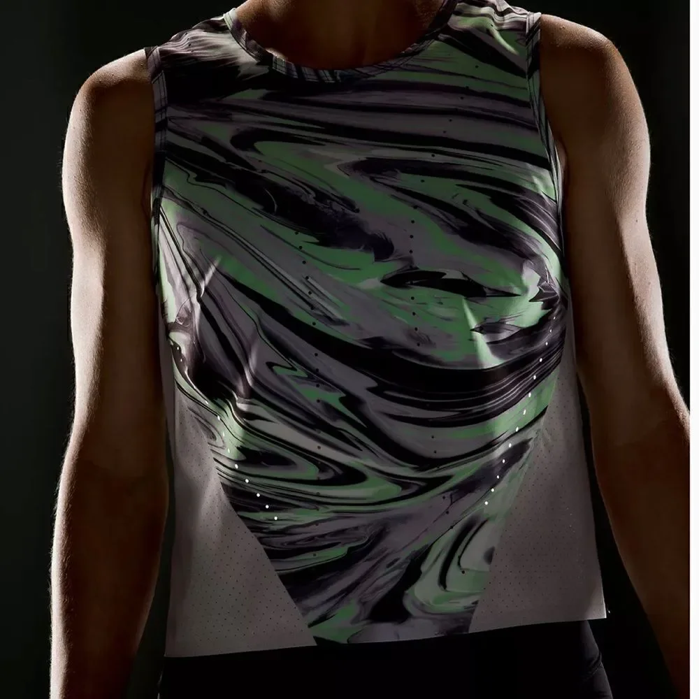 NWT Lululemon Swift Ventilated Running Tank Top- Paint Glide Warp/ Size 4